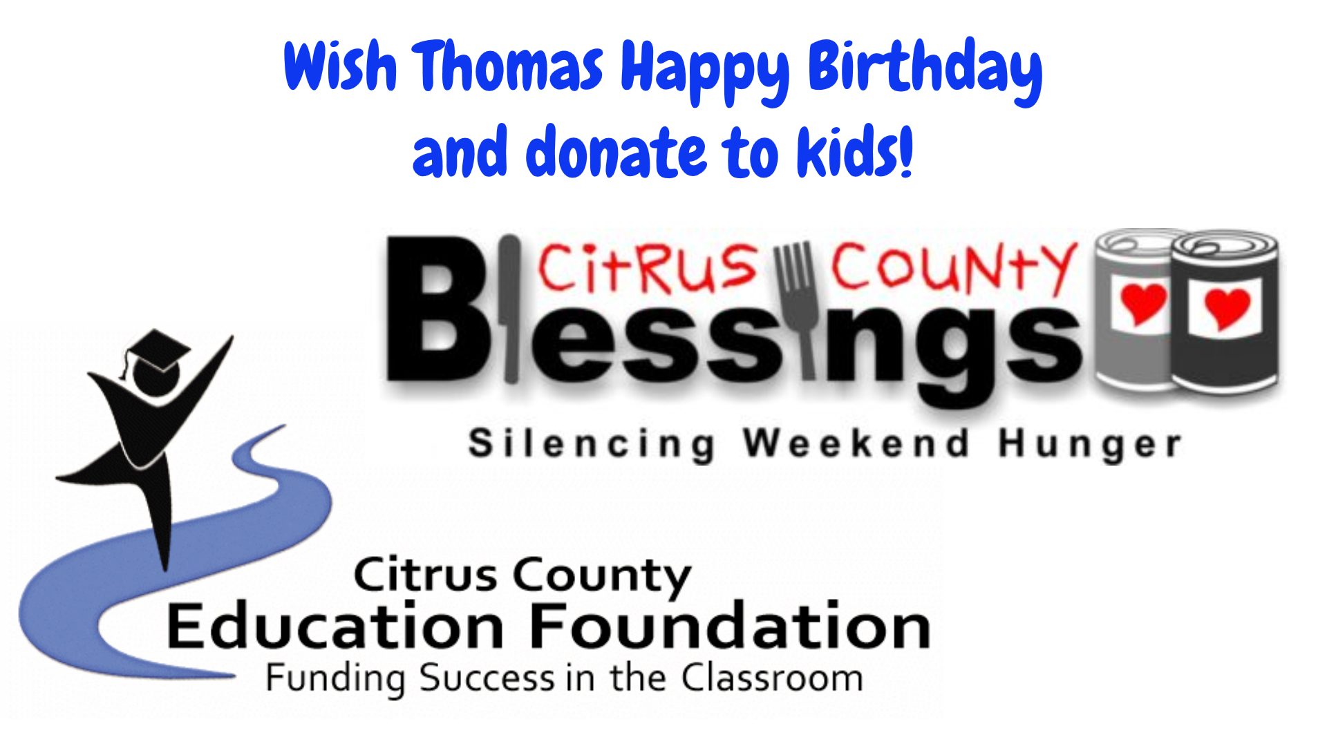 Thomas Talks On Citrus County Schools Happy 50th Birthday To Me