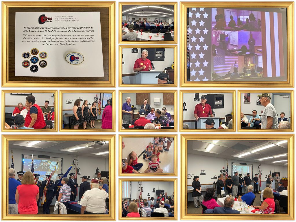 Thomas Talks on Citrus County Schools - Veterans in the Classroom ...